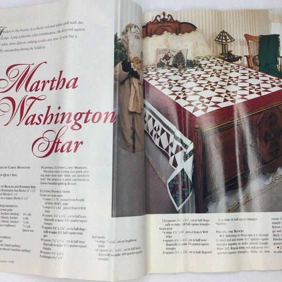 Vintage McCalls Quilting Magazine Festive Holiday Creations Dec 1998 Patterns - Picture 3 of 10